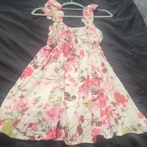 Abercrombie & Fitch Floral Pink and Green Dress